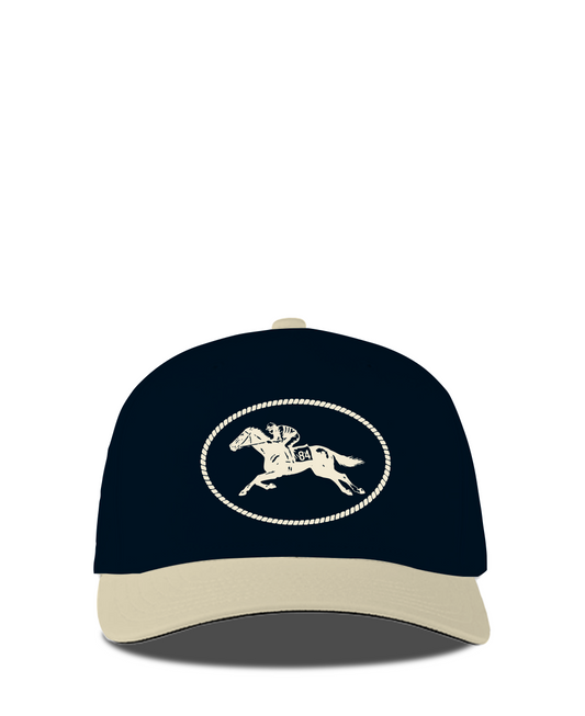 Bradleys Equestrian Race Horse Cap (Tan/Black)